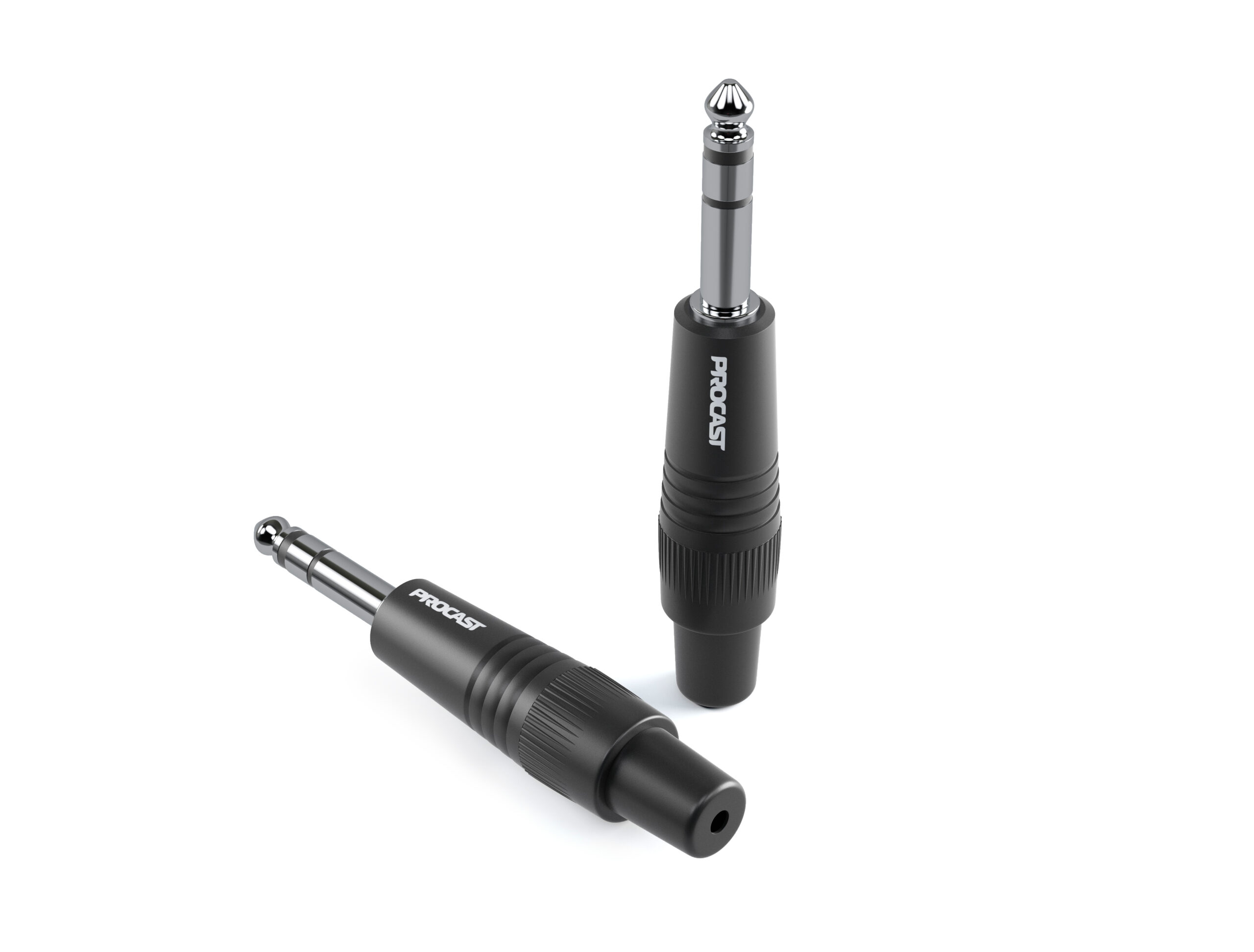 TRS Jack 6,3mm (male) разъем PROCAST cable TRS-6.3/6/M/S